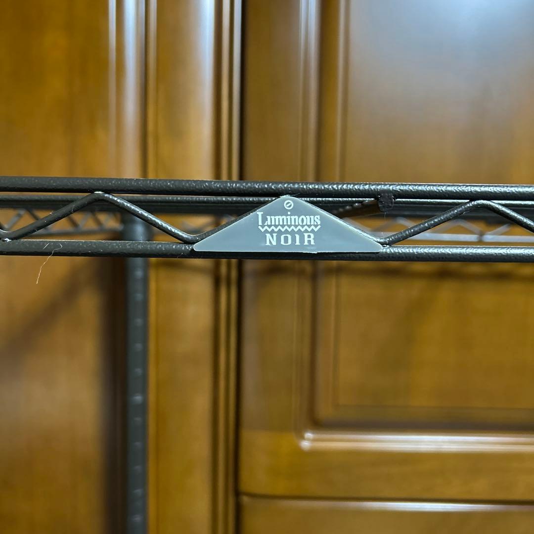 ルミナスノワール　スチールラック111センチ幅　4段