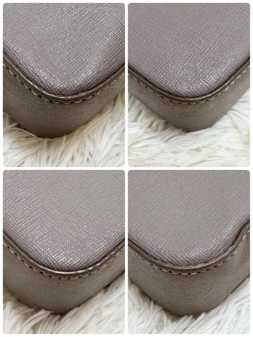 ✨保証書付き✨フルラ リリー カメラバック 斜めがけ レザー グレージュ