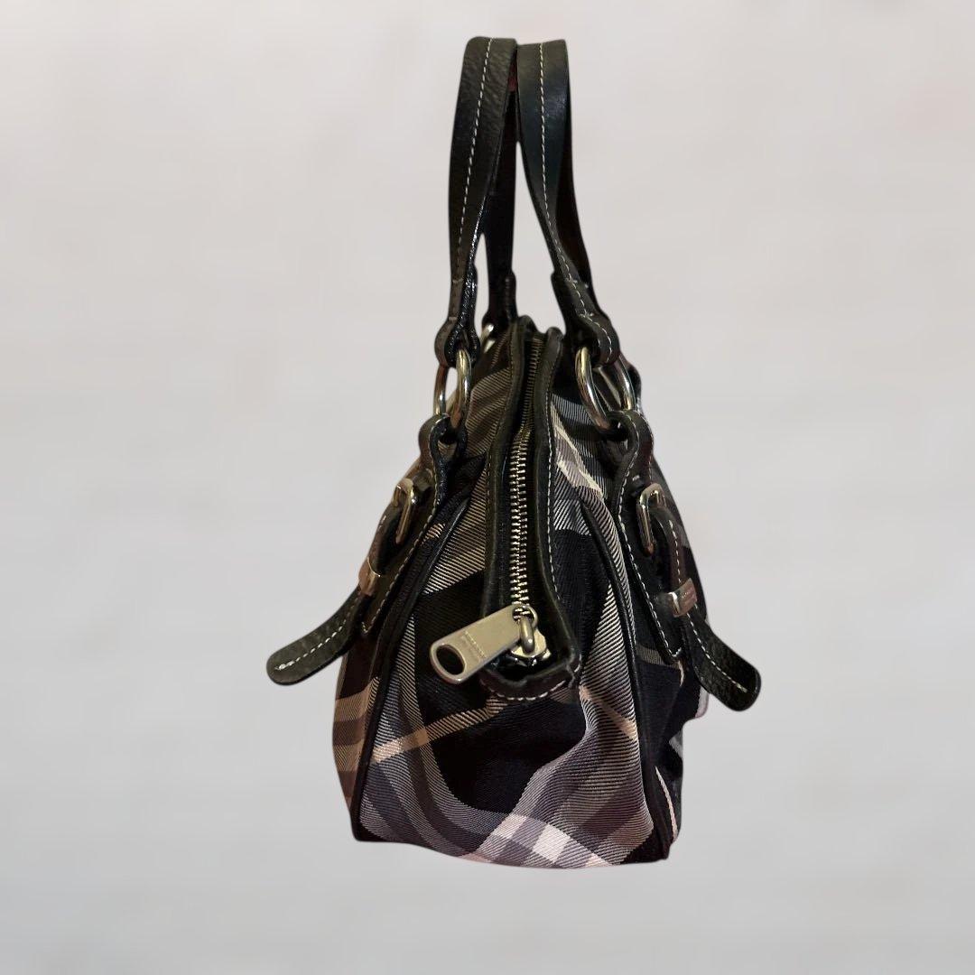 希少✨BURBERRY　バーバリー　ハンドバッグ　ノバチェック　ブルーレーベル