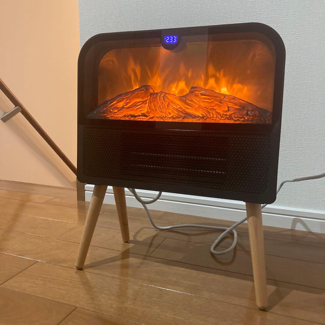 送料込み 匿名配送 ファンヒーター セラミック 暖炉 北欧 暖房 足元