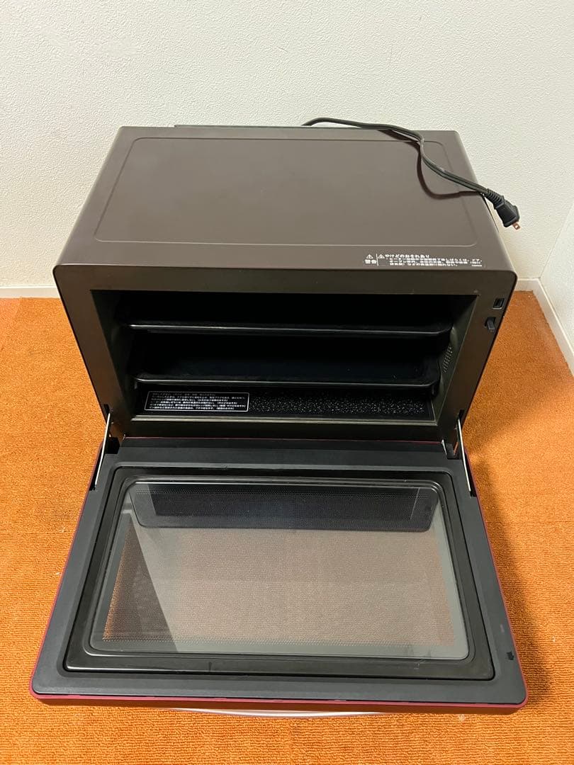 SHARP ２段 オーブンレンジ 1000W レッド 電子レンジ