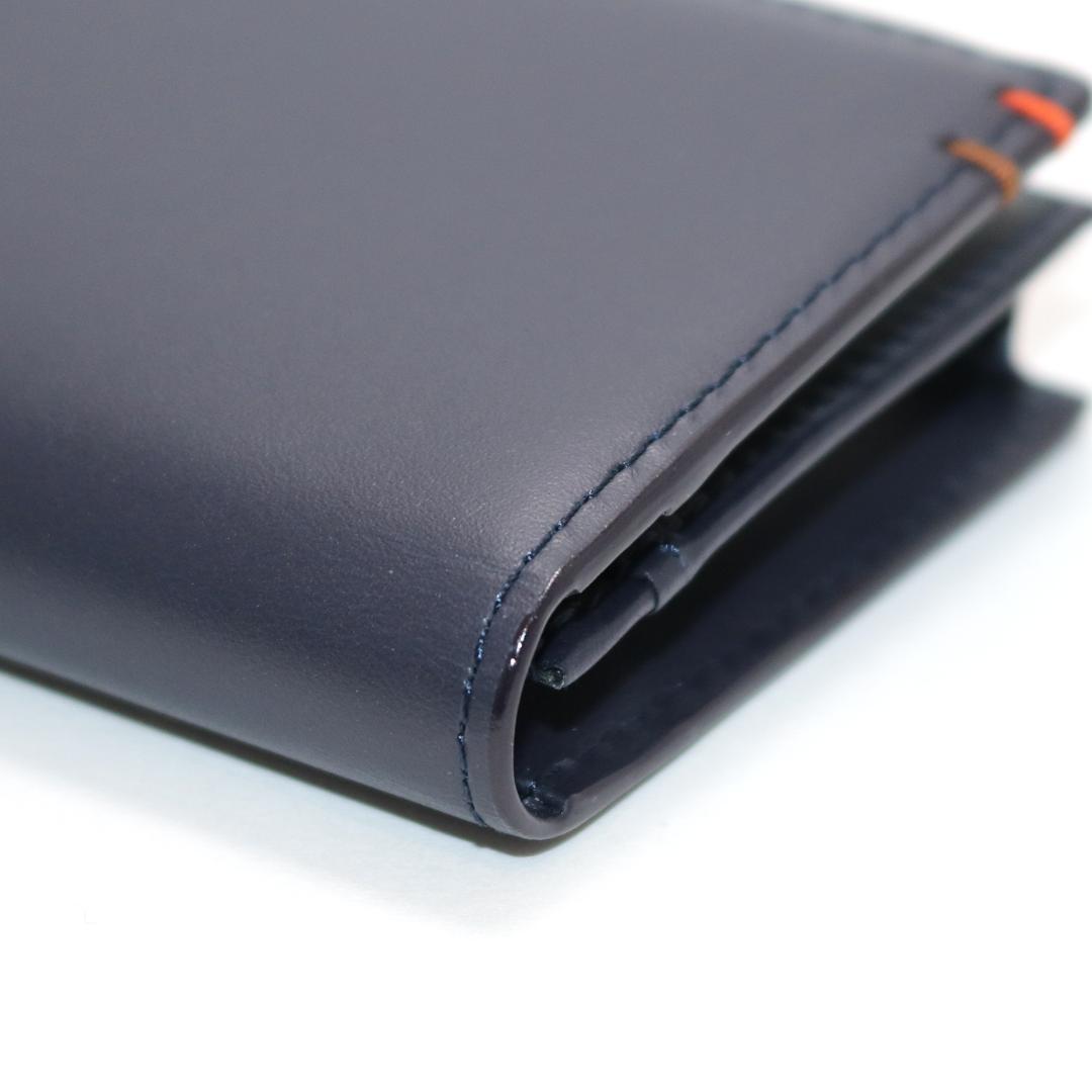 【未使用級】ポールスミス レザー 名刺入れ カードケース ネイビー BPS853