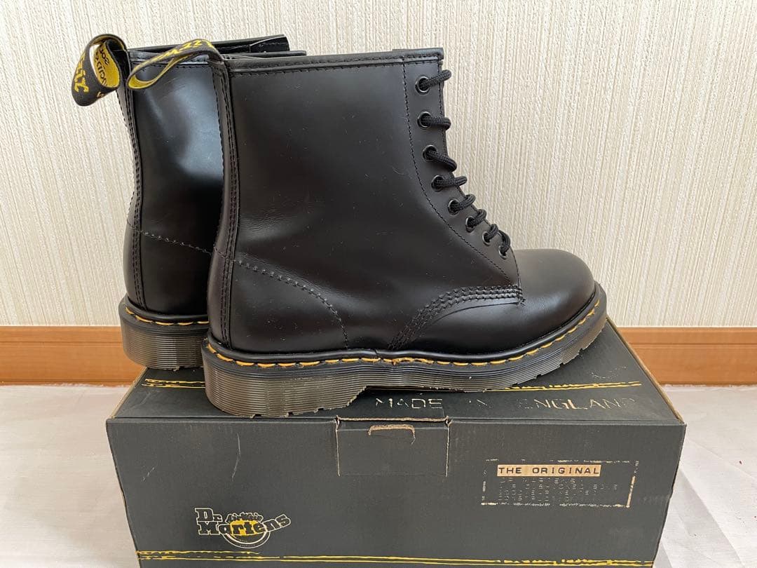 お*ん様 【美品】ドクターマーチン B-SM1460Z 8ホール ブーツ UK9