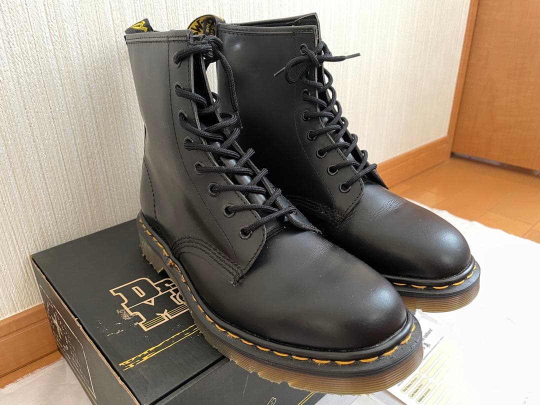 お*ん様 【美品】ドクターマーチン B-SM1460Z 8ホール ブーツ UK9