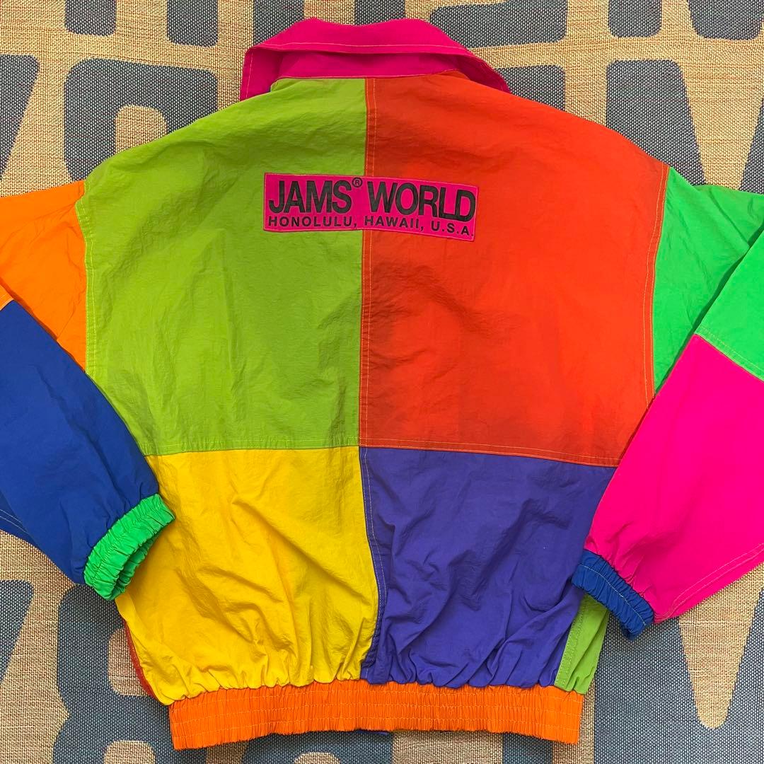 【美品】90s USA製 JAMS WORLD クレイジー ナイロンジャケット
