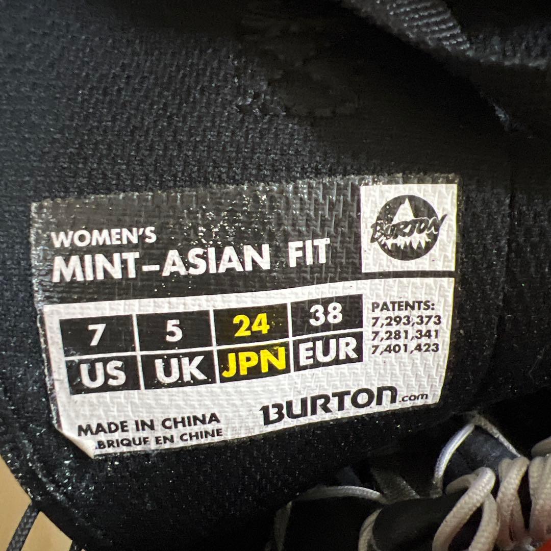 【即日発送】BURTON スノボブーツ　 MINT-ASIAN FIT 24cm