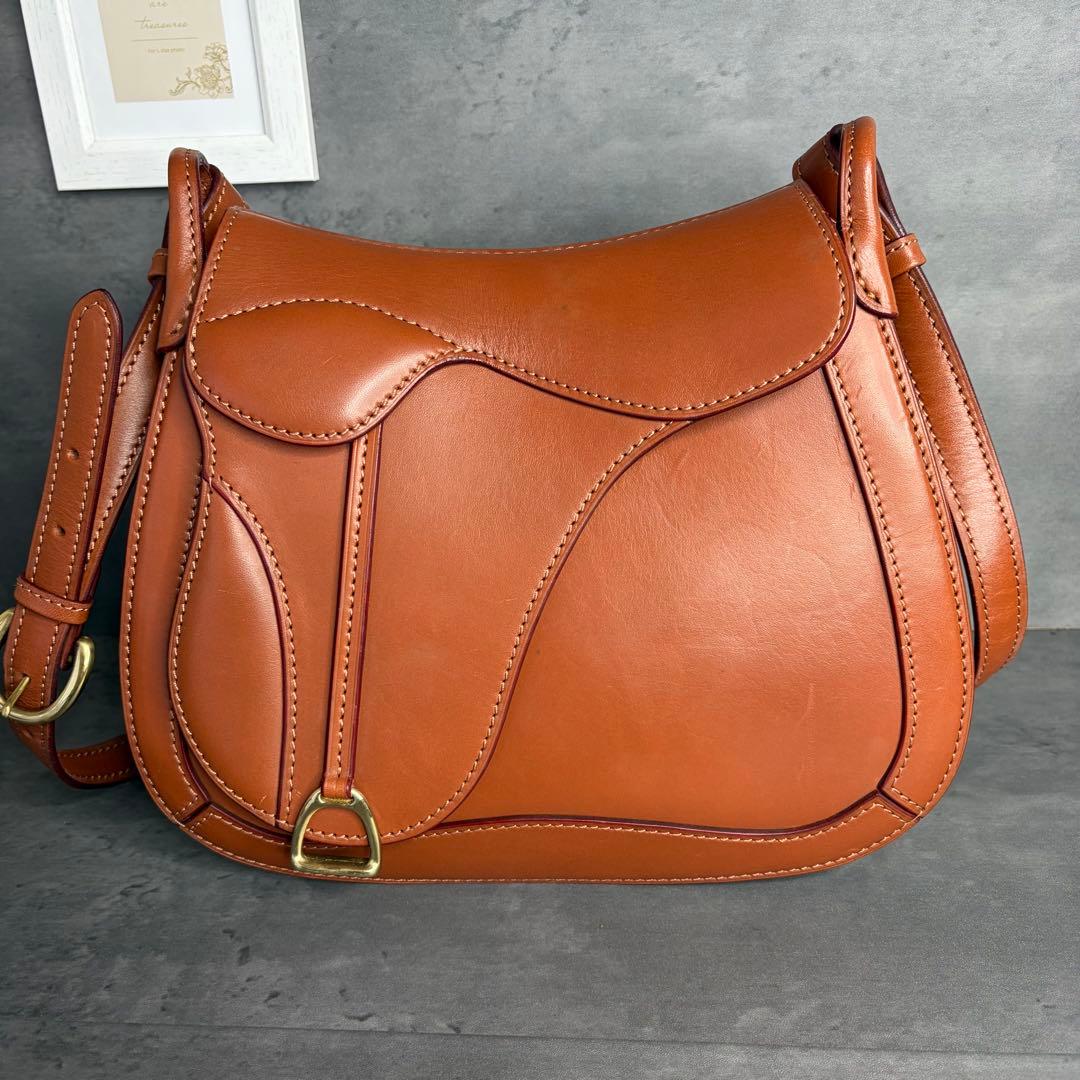 【美品】ITAGAKI 2way ショルダーバッグ 鞍 本革 替えベルト付き