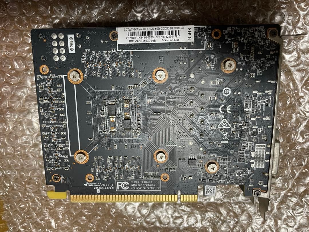 グラフィックボード・グラボ・ビデオカード ZOTAC GTX1660 6GB