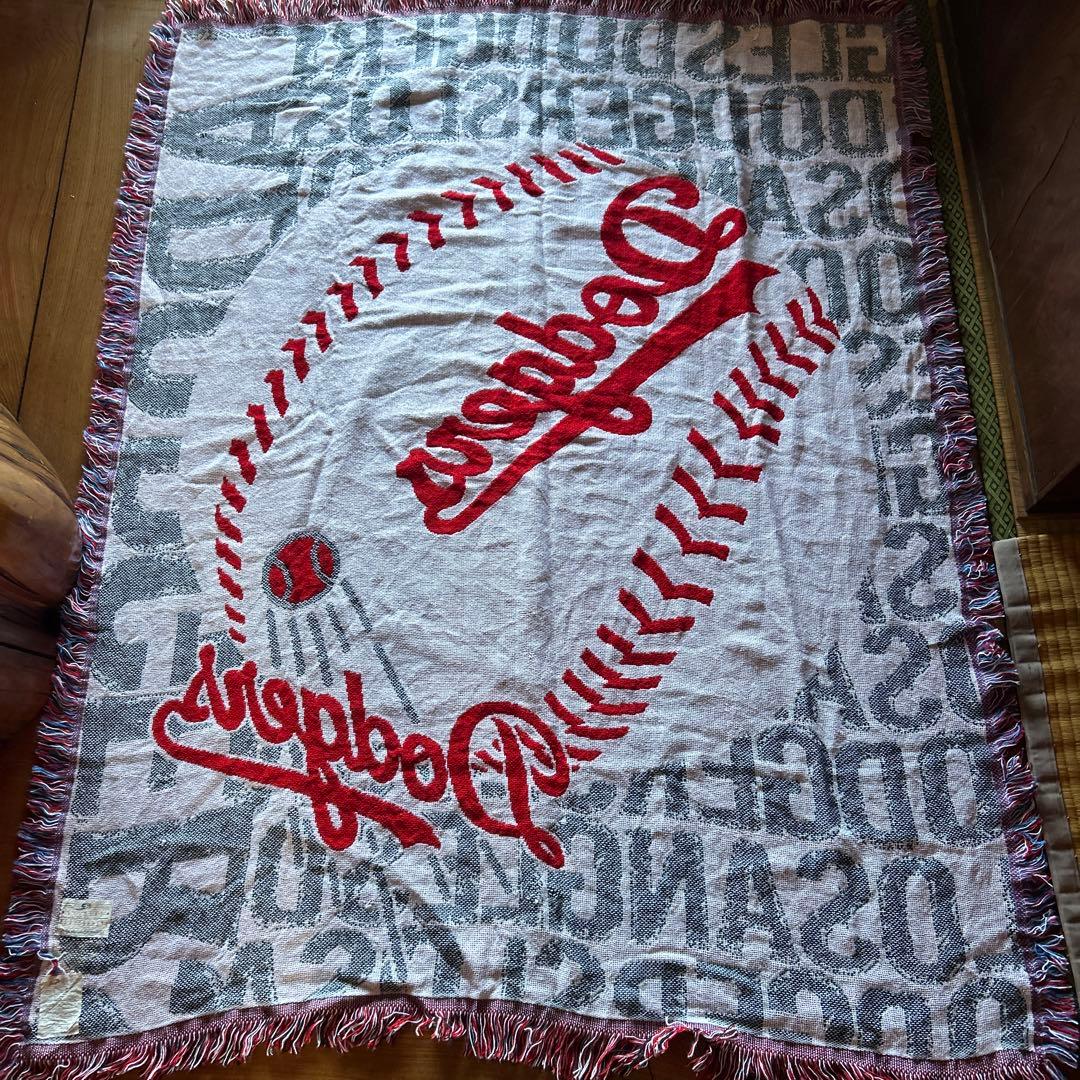 激レア　USA製 ロサンゼルス・ドジャース ラグ ヴィンテージ　アメカジ　古着屋