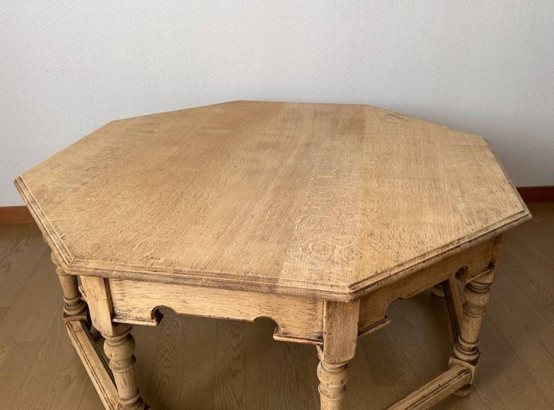 剥離フランスアンティーク家具 ローテーブル