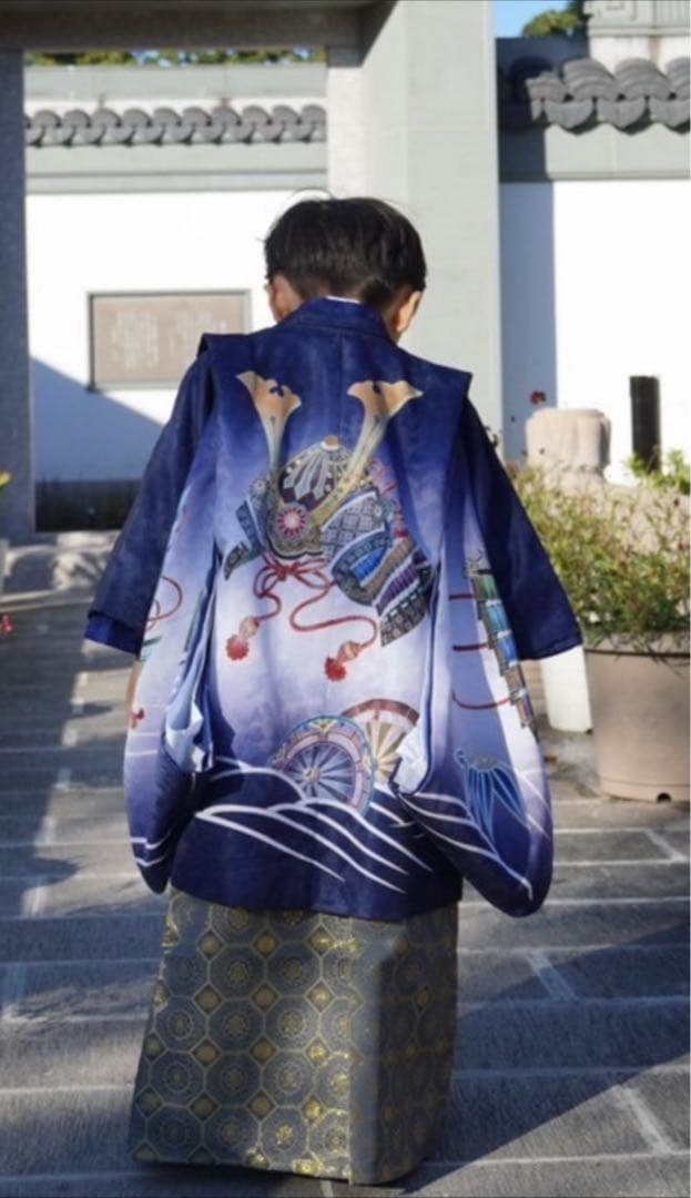 【五歳　七五三用着物12点フルセット】※肩上げ済