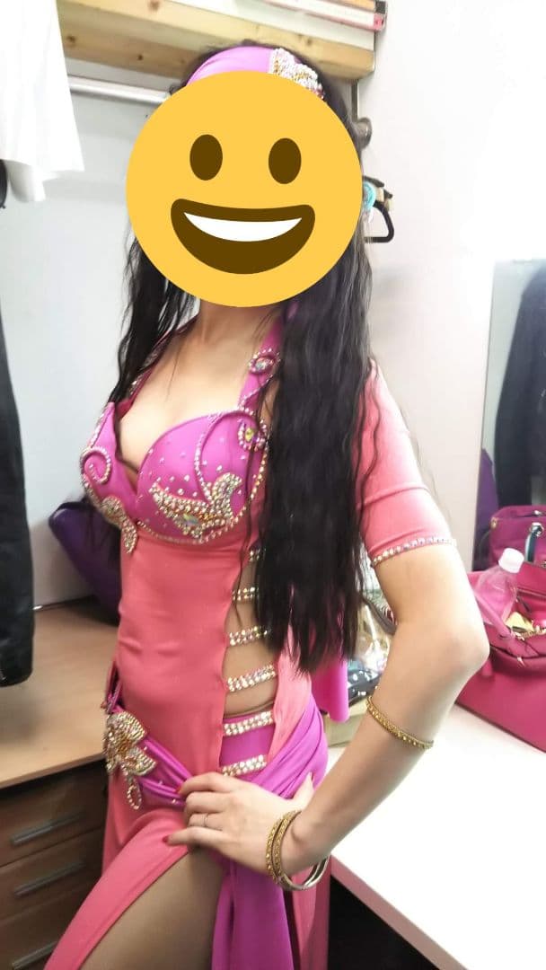 ベリーダンス 衣装セット 色:ピンク