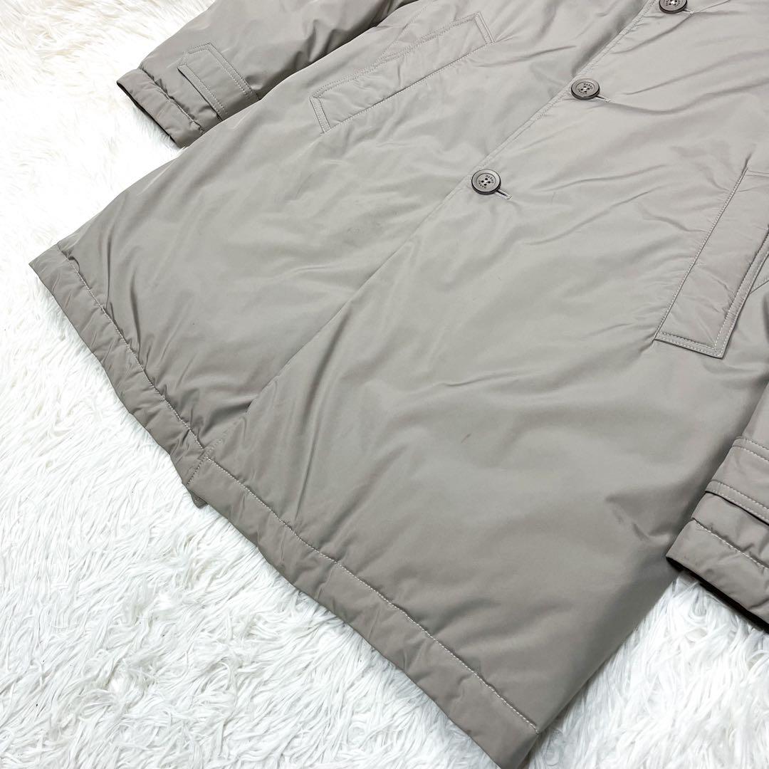 希少 ヘルノ ダウンジャケット チェスターコート型 ロゴプレート ダウンコート