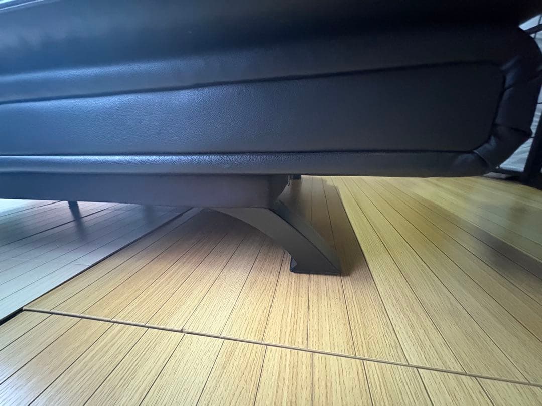 ニトリ　傷・汚れに強い合成皮革 ソファベッド(Nシールド ロック2 RC BK)