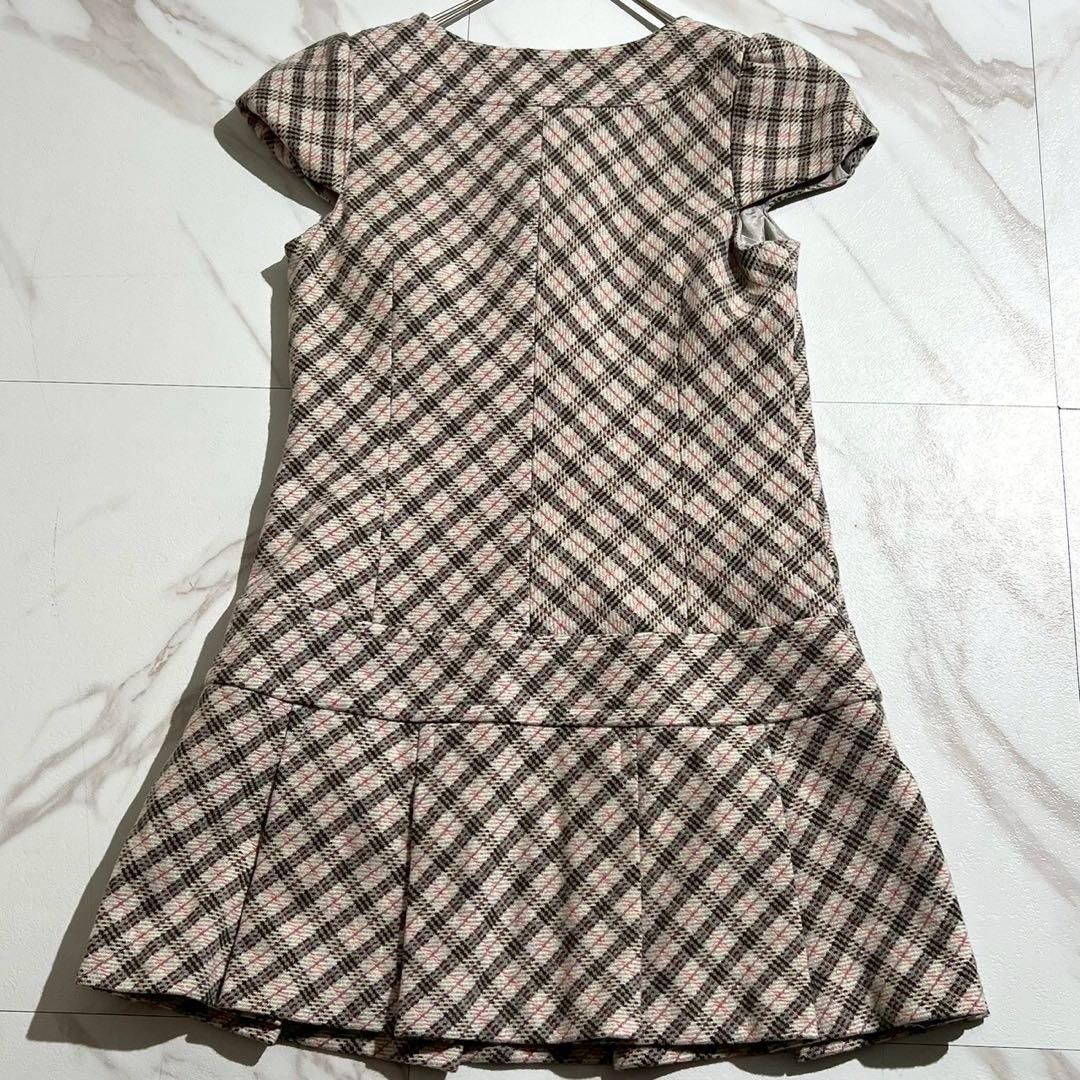 【美品✨吉川ひなの着用】バーバリーブルーレーベル ミニワンピース ノバチェック