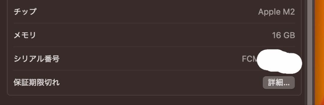 Apple MacBook air M2 13.6インチ16GB 256GB