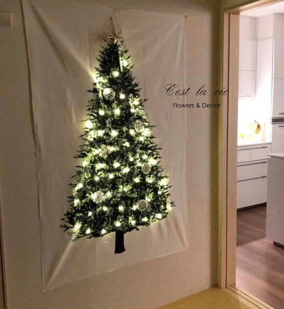 クリスマス タペストリー ツリー もみの木 壁飾り 壁飾り ブラックフライデー