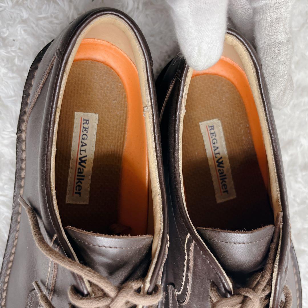 未使用品 REGAL WALKER 革靴 コンフォートシューズ ブラウン レザー