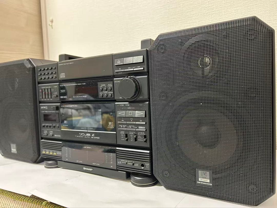 SHARP シャープ CD-X17-BK ミニコンポ CD カセット　ジャンク品