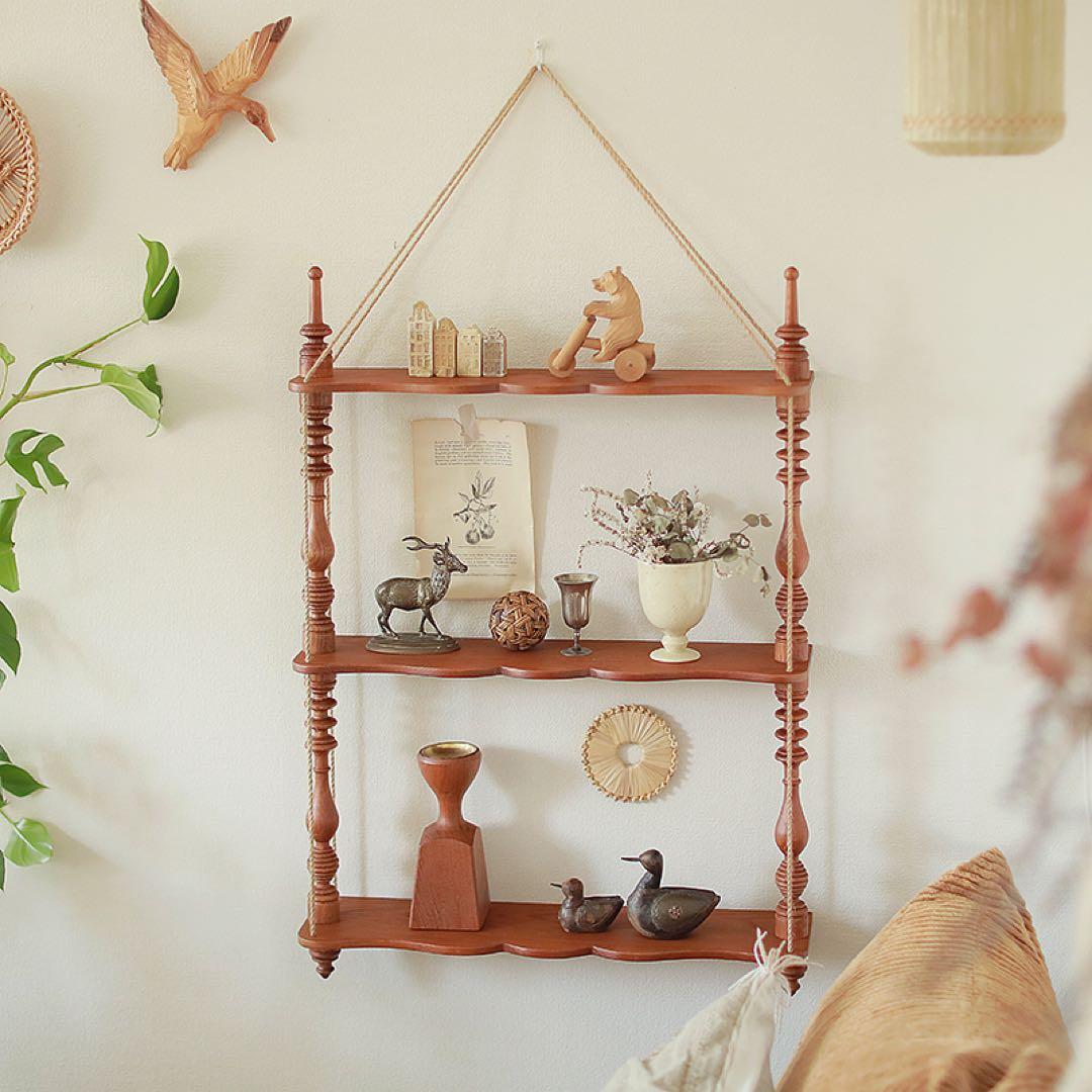 Re:CENO リセノインテリア　ウォールシェルフ　ヴィンテージレッド