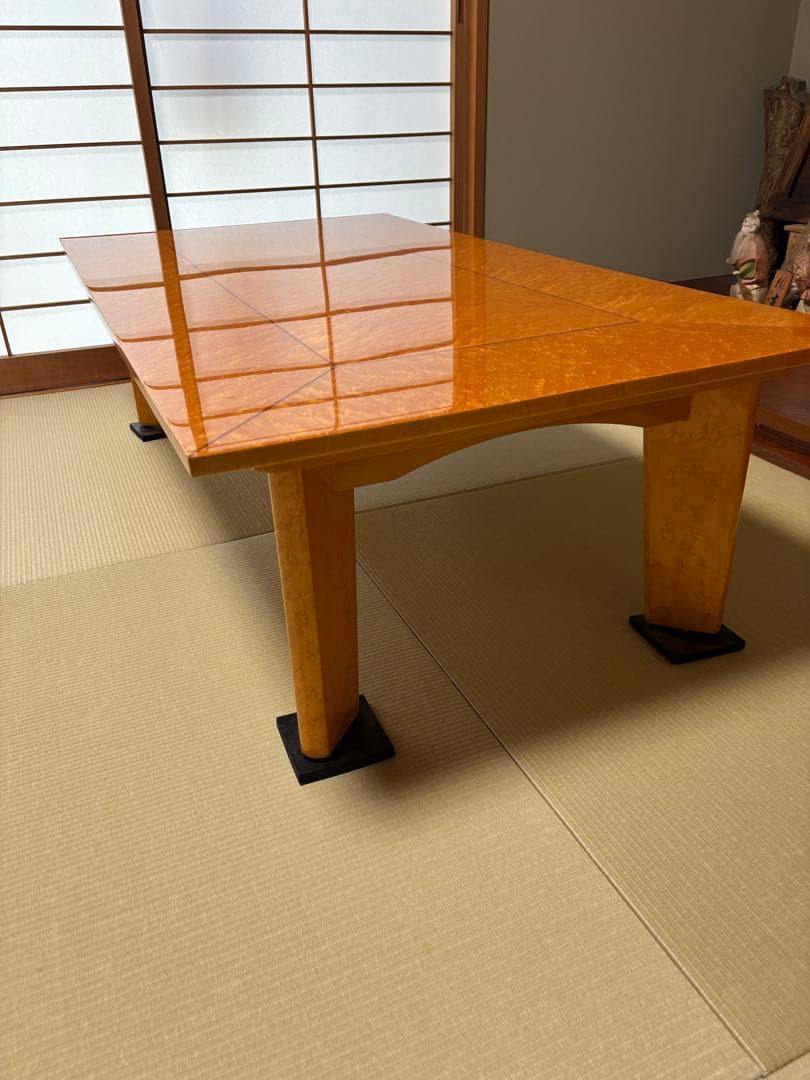 tsuru　　大塚家具のメイプル材製座卓