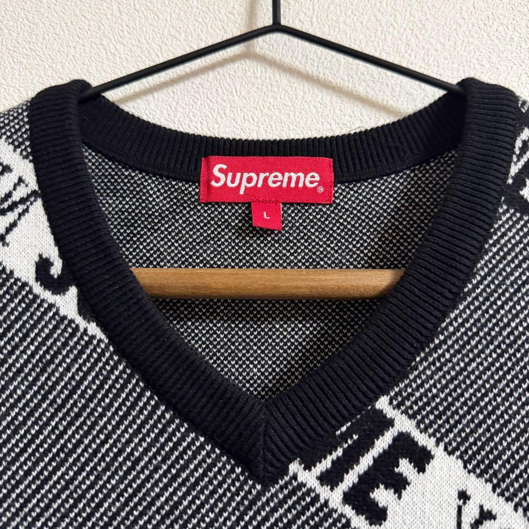 22SS Stripe Sweater Vest/ストライプニットベスト