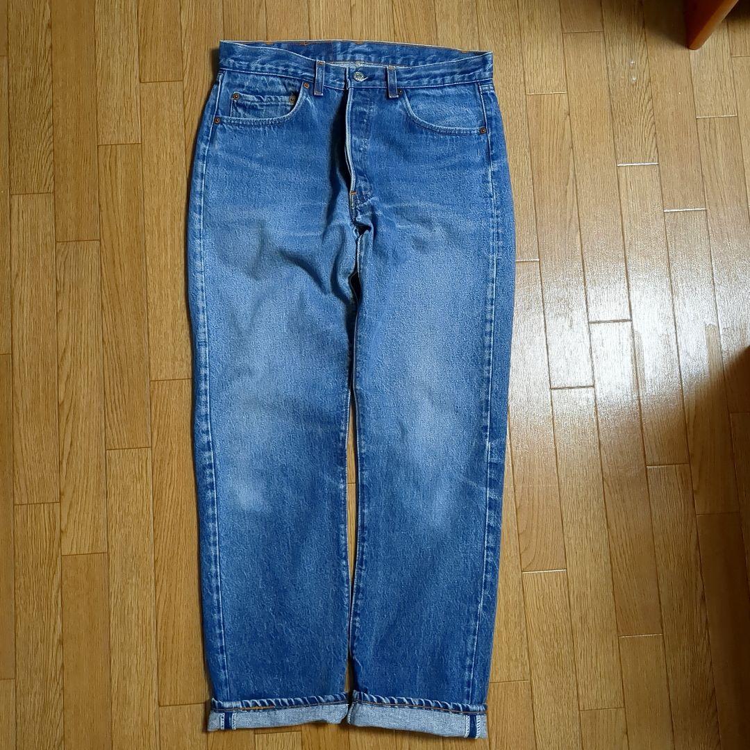 リーバイス501ハチマル W34 旧16番工場 内股シングル 501赤耳 80s
