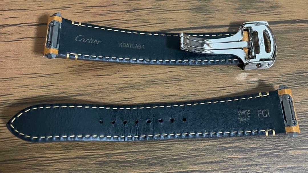 Cartier カルティエサントスMM(WSSA0029)用レザーベルト