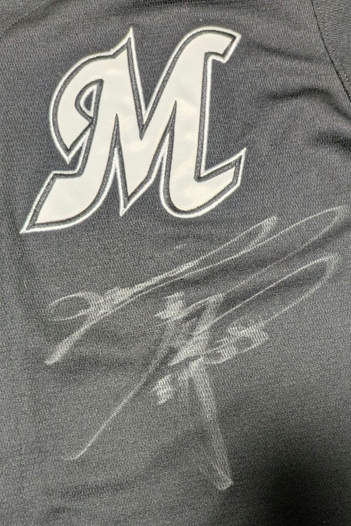 千葉ロッテマリーンズ　レプリカユニホーム　Ｌサイズ　刺繍仕様　ビジター用