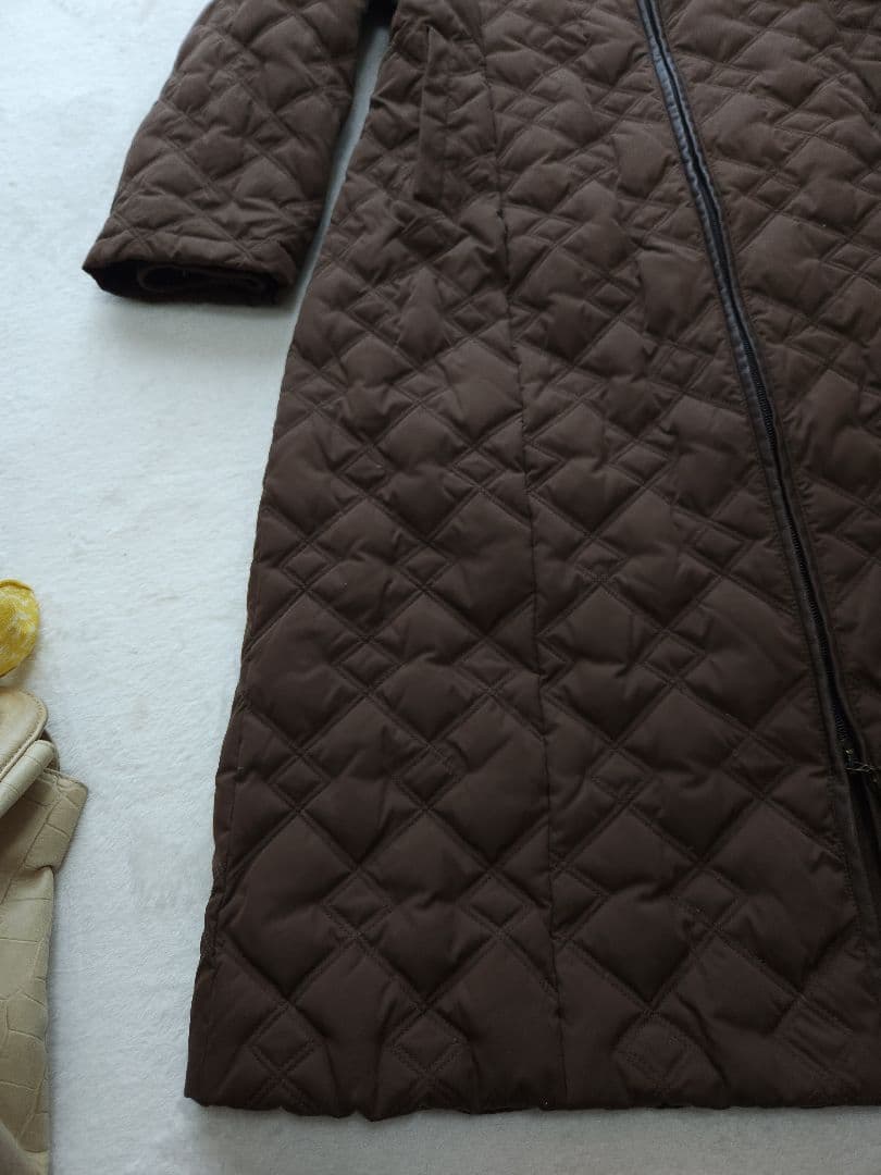 AIGNER 美品 高級ロングコート フード*着脱可能