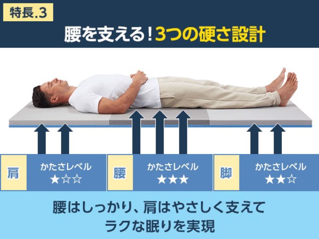 【最安値】　トゥルースリーパーエアフリー高反発マットレス