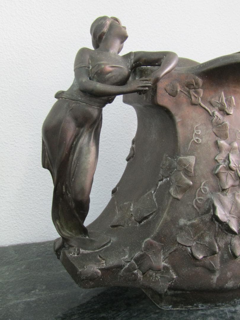 ヴィンテージ　銅製　花瓶　P. Philippi 装飾花瓶