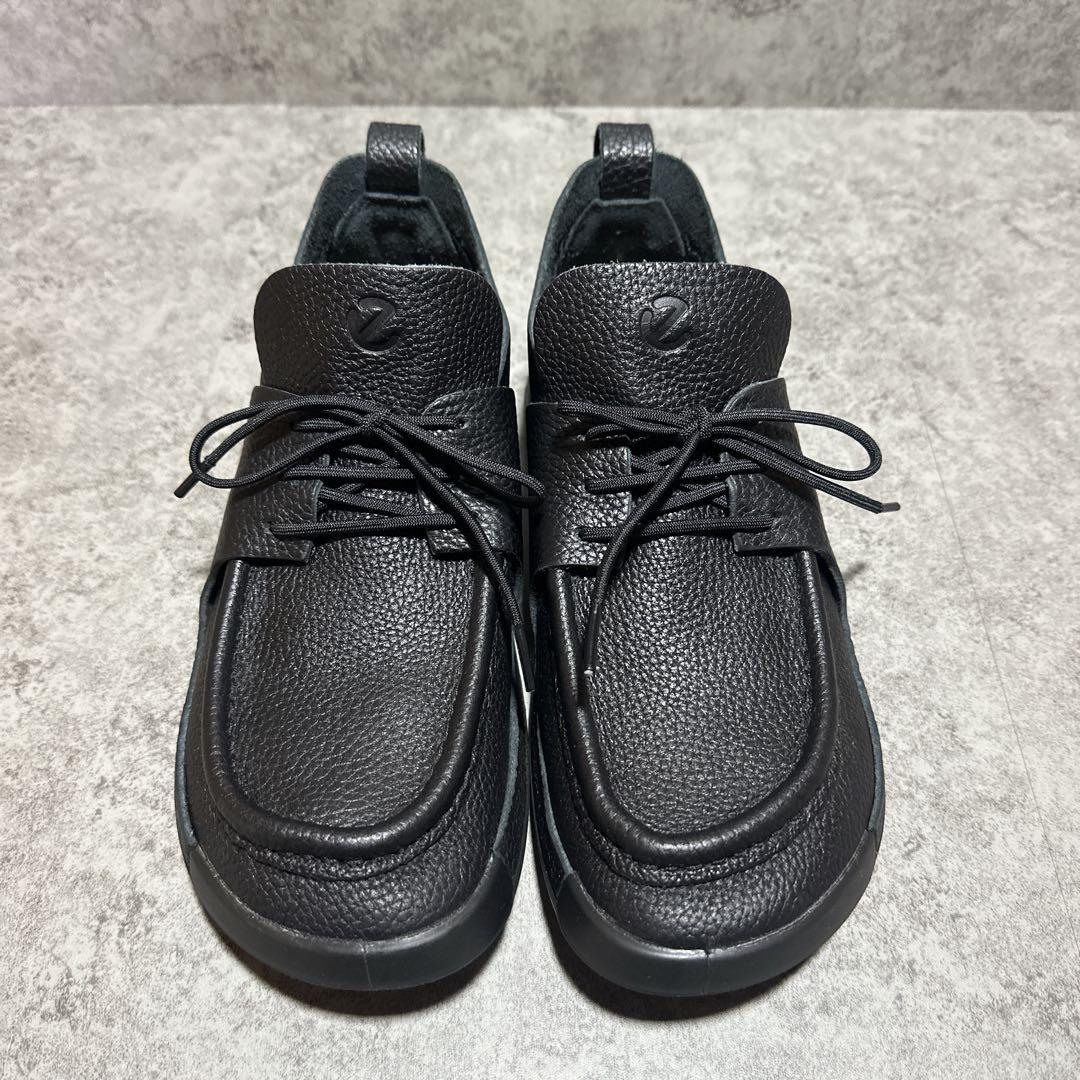 ecco エコー cozmo モカシンシューズ シボ革 ブラック 26cm