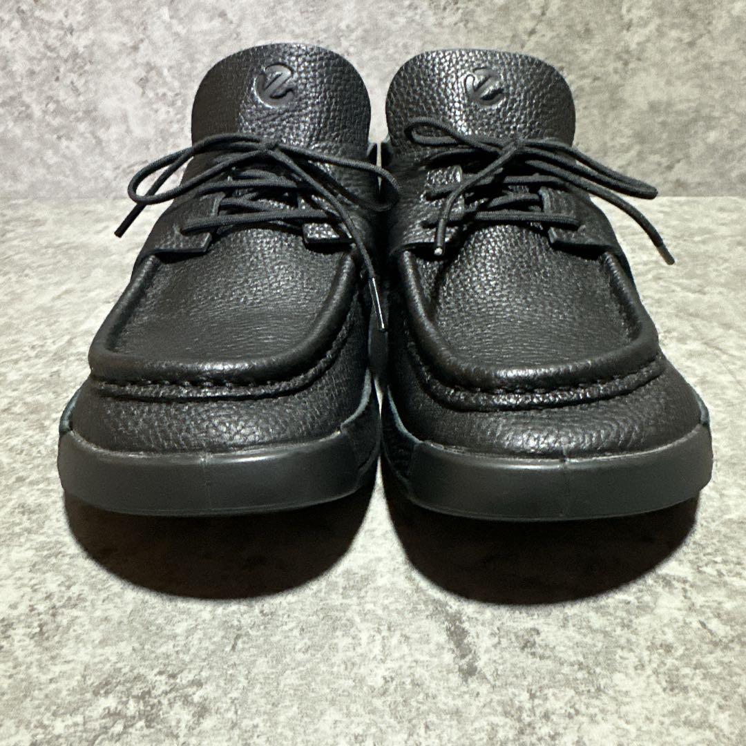 ecco エコー cozmo モカシンシューズ シボ革 ブラック 26cm