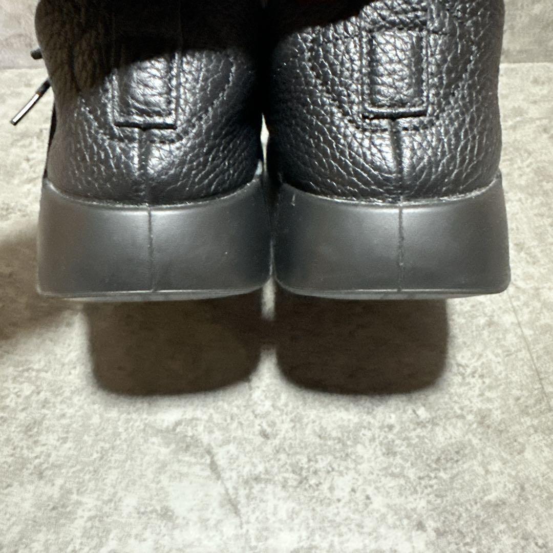 ecco エコー cozmo モカシンシューズ シボ革 ブラック 26cm