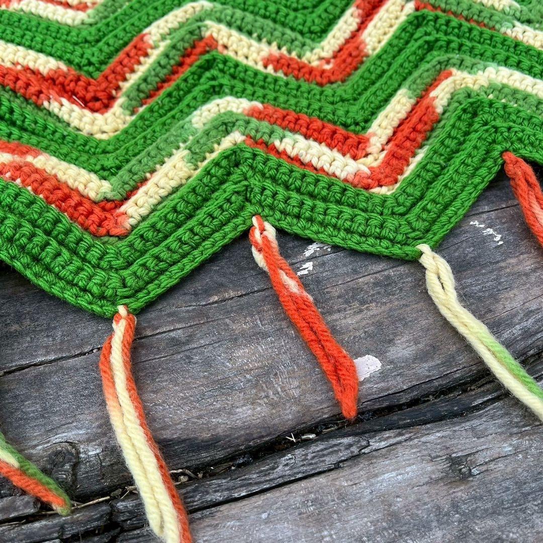 【USA vintage】グラニーブランケット ラグ アメリカ ビンテージ