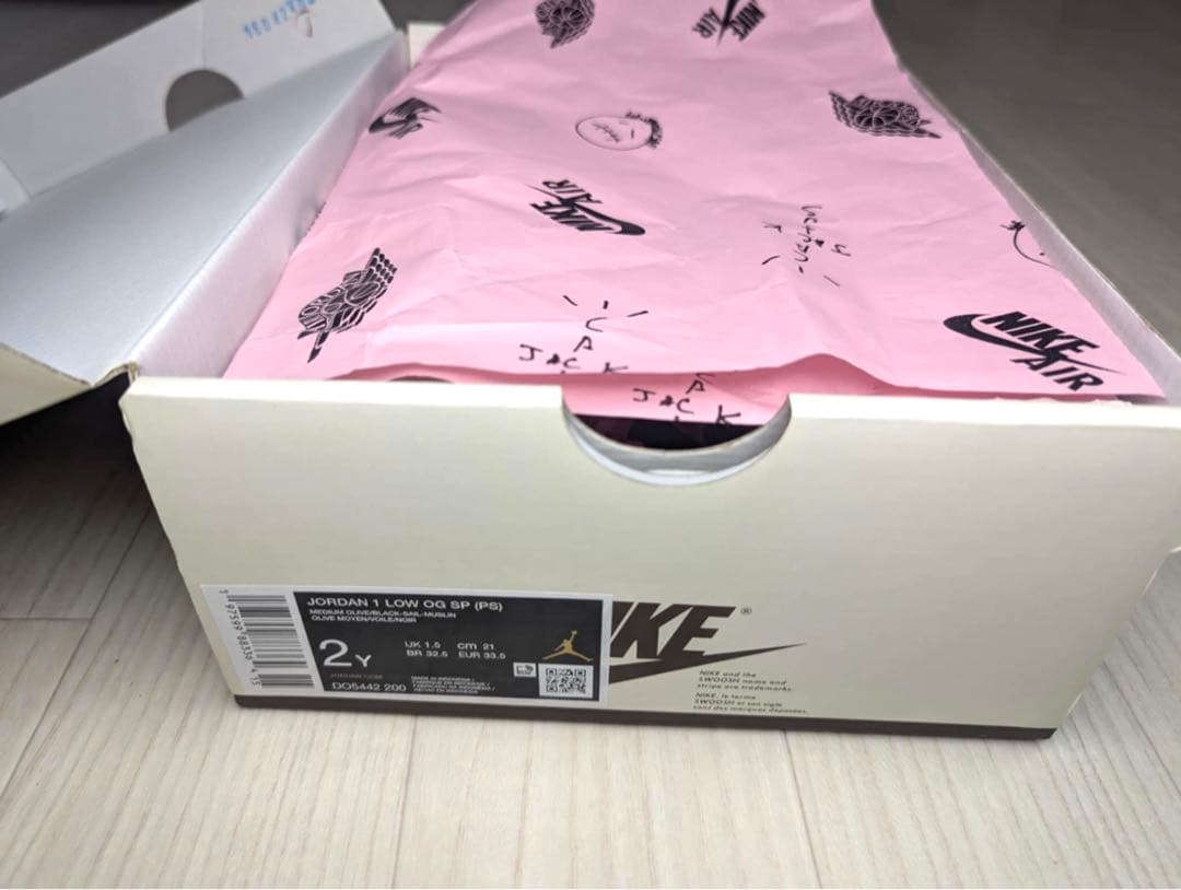 スニーカー Travis Scott Nike Reverse Olive 21cm