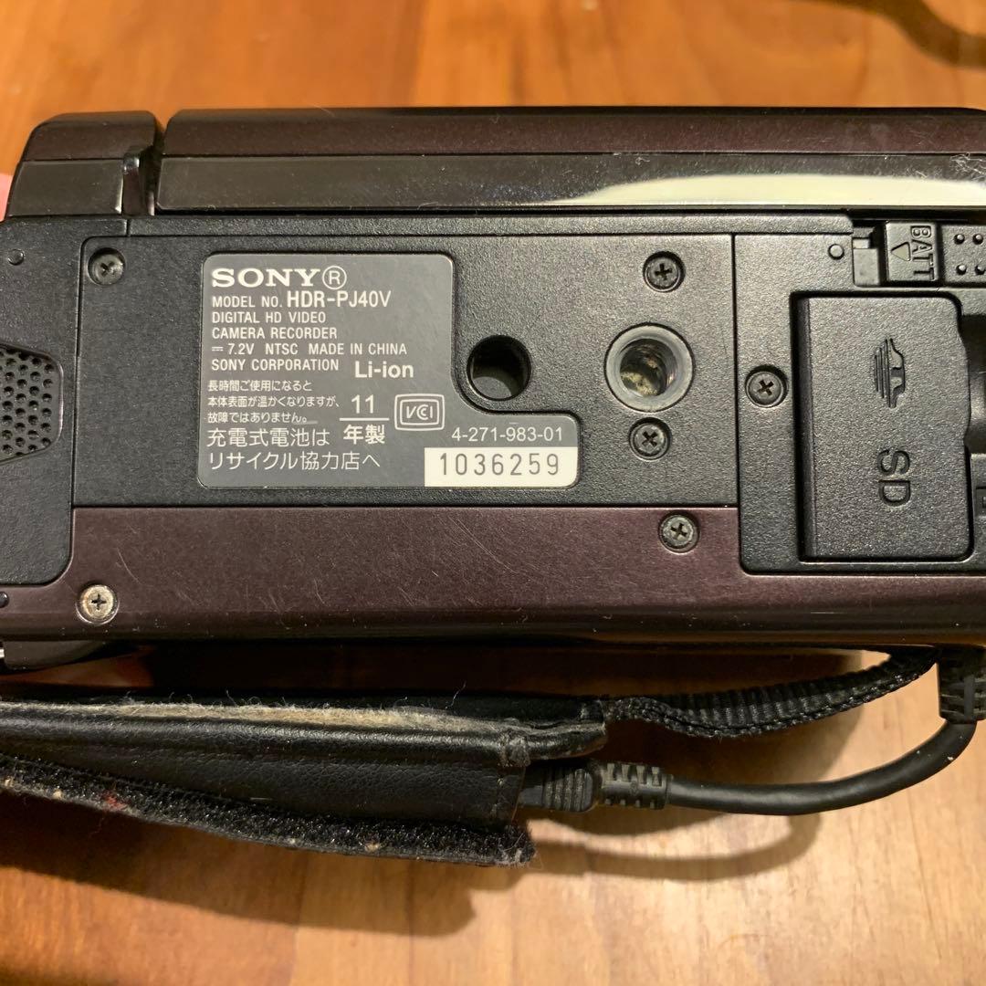 SONY HDR-PJ40V ビデオカメラ