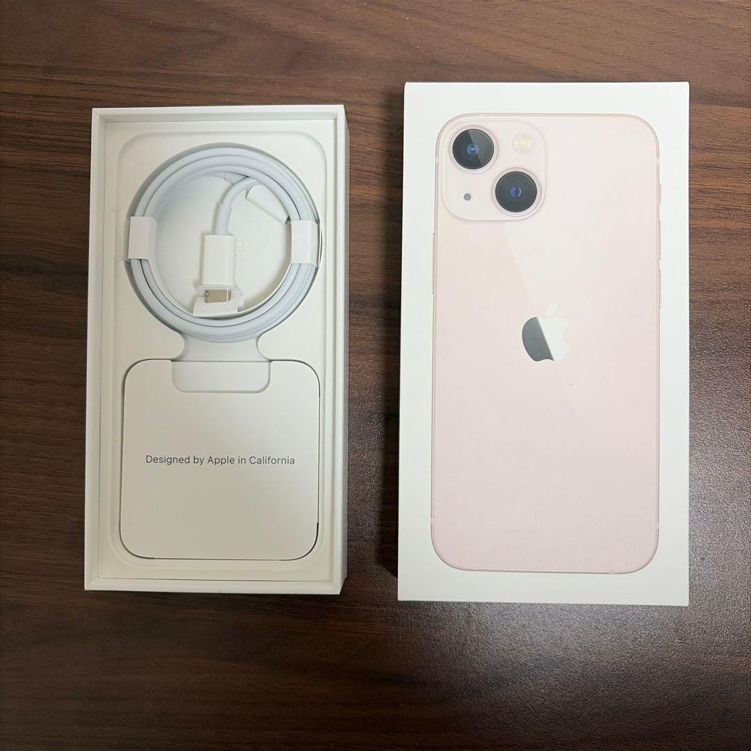 新品未使用 iphone 13 mini ピンク 本体 付属品付き