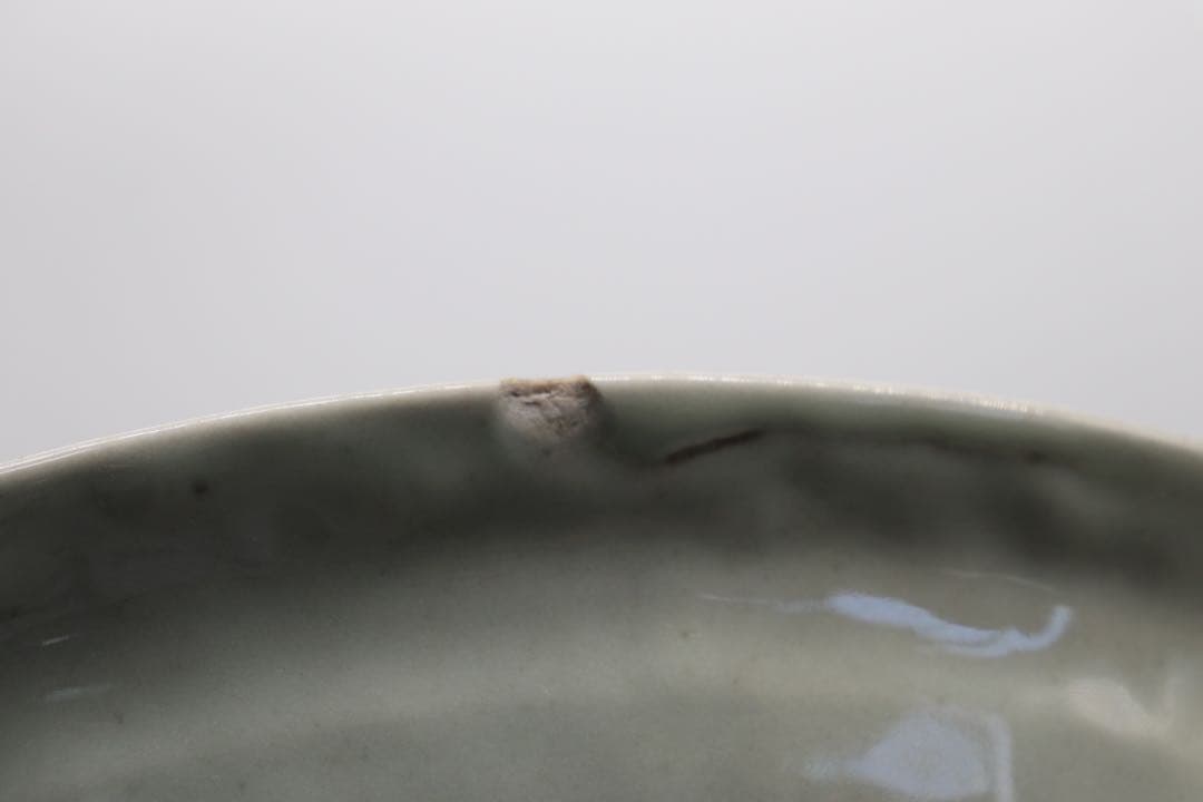 中国　明時代　呉須大皿　木箱入　アンティーク　送料込み0615