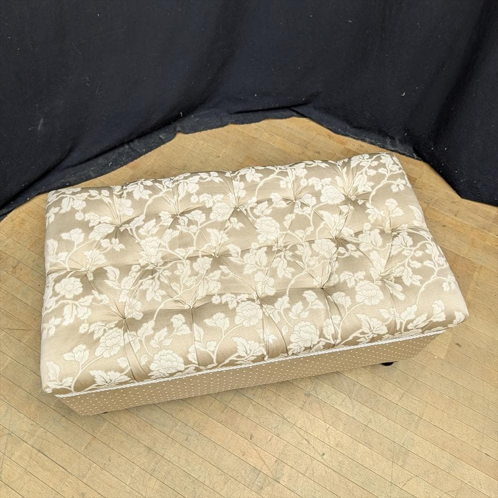 ジェニファーテイラー　ヘアルーム　収納付　ベンチボックス　スツール　二人掛け