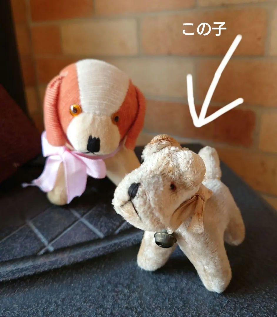 ラストワンワン　アンティークのぬいぐるみ　テリア　大正〜昭和初期　日本製　輸出用