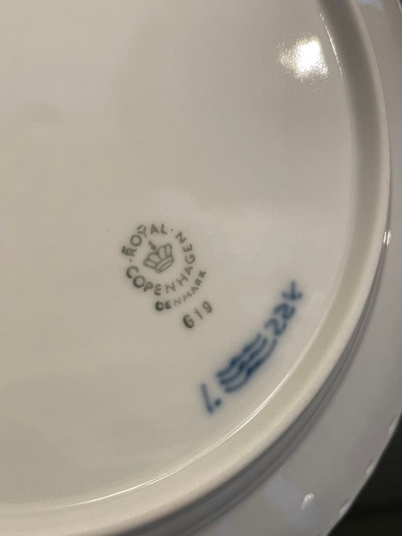 ロイヤルコペンハーゲン ブルーフルーテッド フルレース プレート 20cm