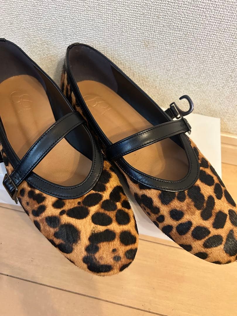 風*る様 Spick&Spanヒョウ柄フラットシューズ