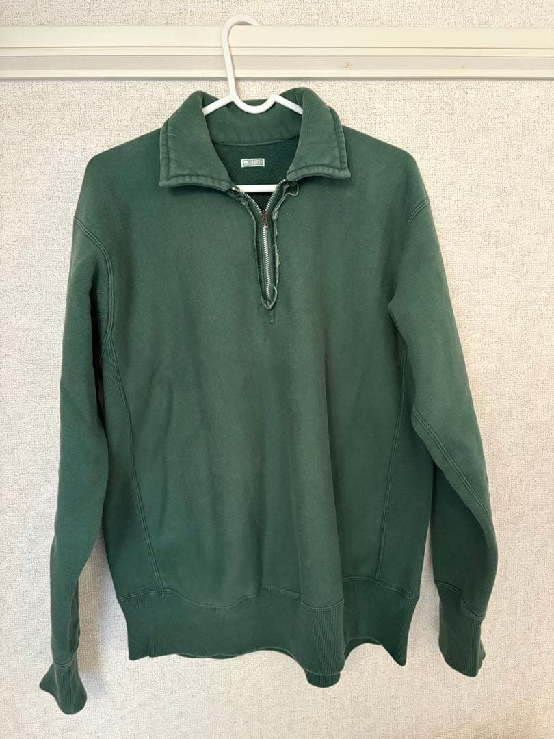 トップス A.PRESSE Vintage Half Zip Sweatshirt 1