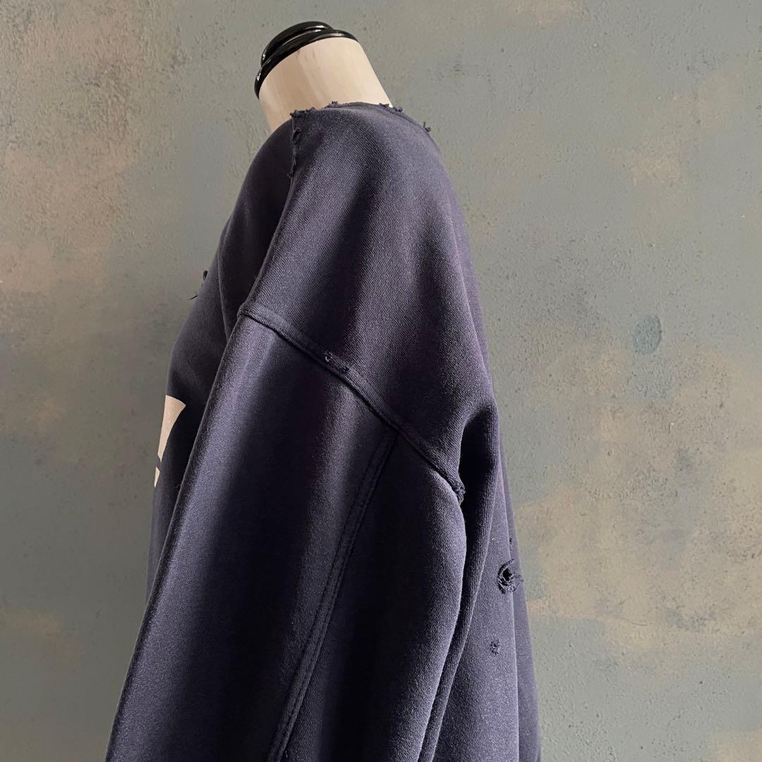 90's 銀タグ“adidas“短丈”grange boro sweat