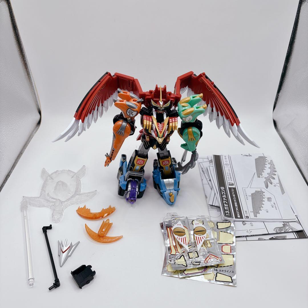 【美品】SMP 百獣戦隊ガオレンジャー ガオイカロス 説明書 武器パーツあり