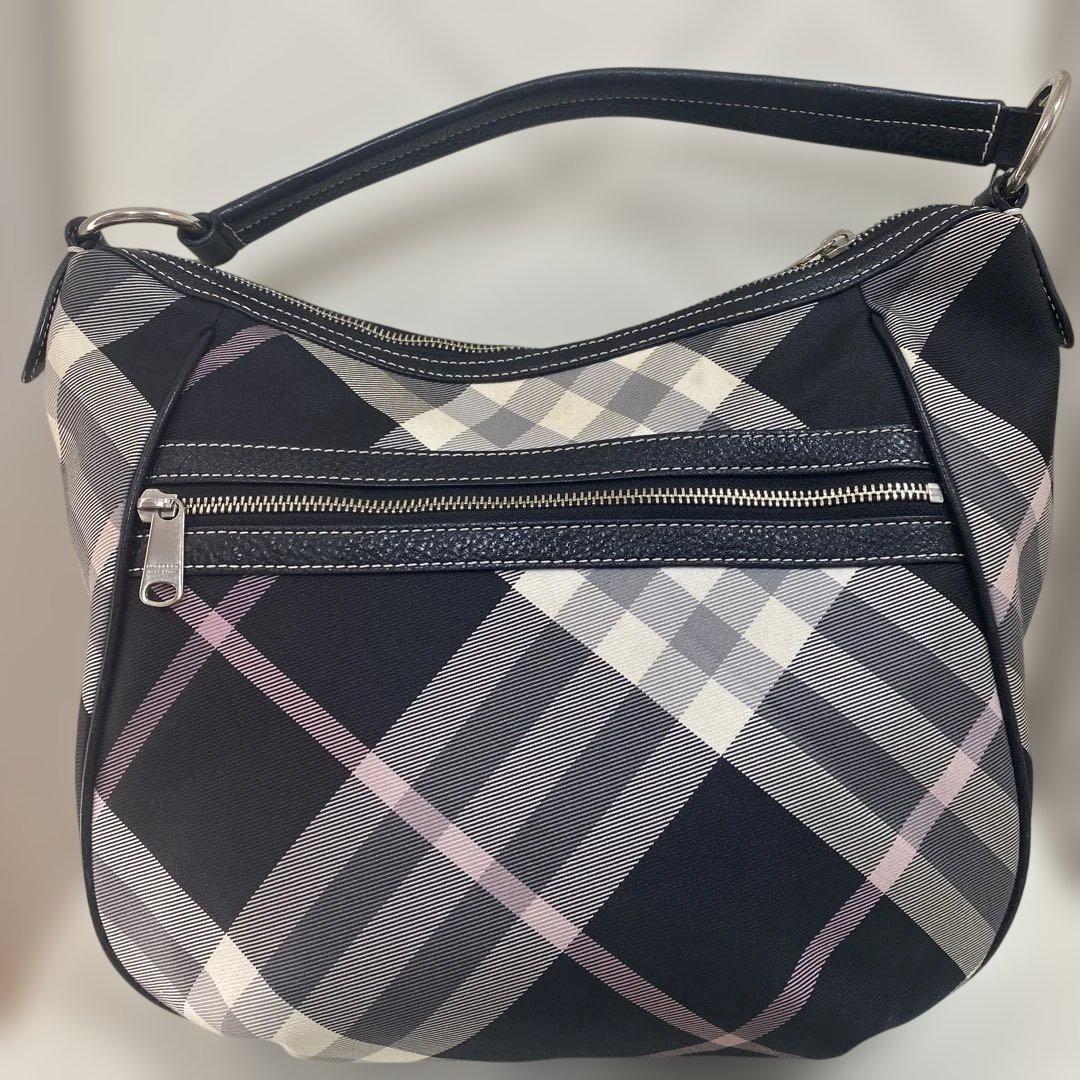 バーバリー ブルーレーベル　ワンショルダー　ノバチェック　2way ホースロゴ