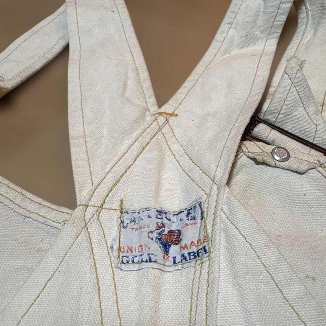 【40s⭕️】 CANT BUSTEM オーバーオール　エプロン　ダブルニー