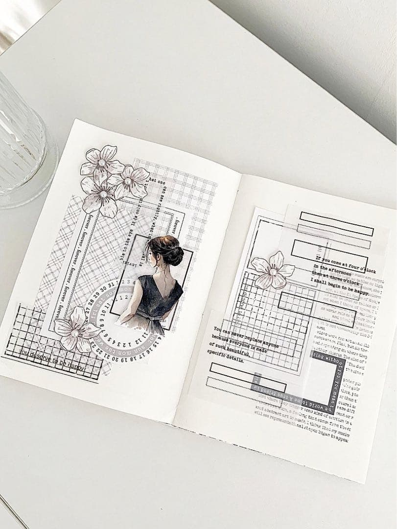 コラージュ素材　紙もの　素材紙　【2310】